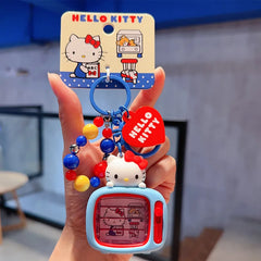 Sanrio Hello Kitty Keychain Girls Bag Pendant Kt Cat Cartoon Doll Toy Exquisite Key Chain Kawaii Surprise Girls Kids Gifts