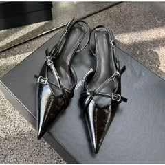 New Style Women's Jeans Heeled Sandals Pointed High Heel Office Lady Shoes Beautiful Women High Heel Shoes Sandals Zapatos Mujer