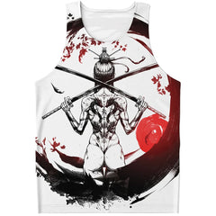 Fashion Japanese Samurai Graphic Mens Tank Tops Summer Trend Streetwear 3D Printed Sleeveless T Shirts Loose Harajuku Kids Vest