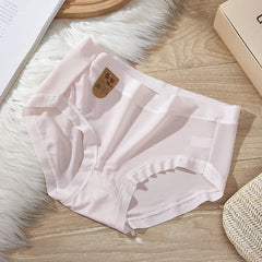 Nahtlose Damen-Sommerunterwäsche, ultradünne Slips aus Eisseide, Größe 7A, hochwertige, atmungsaktive Unterwäsche