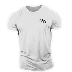 New Men T Shirt Summer Clothing Solid Color Printed Shirts O Neck Oversized Top Casual Streetwear Loose Fitness Clothing For Men