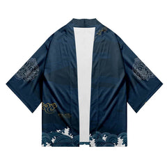 3 to 14 years kids kimono + shorts Japanese costume boys girls fashion kimono haori cardigan Jacket children beach wear cloak