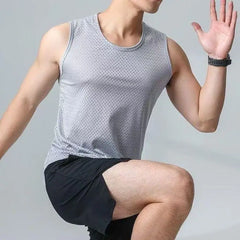Men Running Vest Summer Gym Fitness Male Sleeveless Shirt Workout Training Singlets Tanktop Clothing Sport Tank Top Men