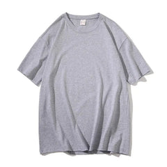 2024 Summer Short Sleeve T Shirts Solid Color T-shirt O Neck Casual Loose T Shirt Base Top Tee Oversize Students Street T-shirt