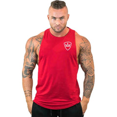 Herren Bodybuilding-Bekleidung, ärmelloses Baumwollshirt, Marken-Gym-Stringer-Tanktop, Herren-Fitnessweste, Sportbekleidung, Workout-Tanktop