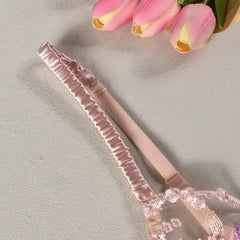 Ellolace Sensual Women Lingerie Fancy Floral Sheen Silk Underwear Transparent Garter Exotic Sets Fairy Luxury Intimate Goods