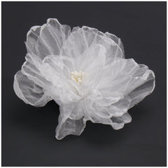 Weiße Haarspange mit Blumenmuster, Haarschmuck für Hochzeiten und Abschlussbälle, Haarnadeln aus Perlenstoff, Brautschmuck, Diademe, Haarschmuck für Damen, Geschenkideen