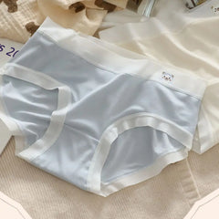 5PCS Soft Cute Panties for Women Cotton Crotch Underwear Seamless Briefs Female Lingerie Bear Underpants Girls