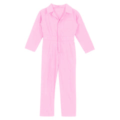 Kid's Coverall Boys Child Casual Jumpsuit Pants Fashion Long Sleeve Turndown Collar Zipper Mechanic Costume Flight Suit Overalls
