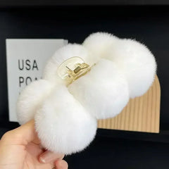Haarklammern-Zubehör für Frauen, pelzige Nadeln, Clips, Cheveux Bandeau, koreanische Mode, Pinza Pelo Haarspangen, Cheveux Femme Haarschmuck