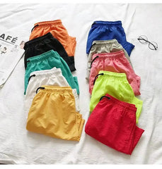 Men‘s Swim Trunks with Side Pockets Summer Casual Solid Color Beach Shorts Quick Dry Lightweight Board Shorts Swimwear Swimsuit