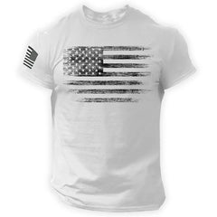 Gym Men's T Shirt For Men 3d Print USA Flag T-shirts Casual Oversized Short-sleeved Tees Summer Sportswear Tops Men Clothing