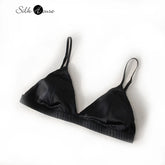 Women's Fashion and Sexy New Style Detachable Breathable Natural Mulberry Silk Underwear Set Sexy French Triangle Cup Underwear