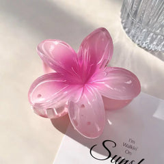 Beach Vacation Bohemia Style Fashion Egg Flower Hair Clips Flower Large Hair Claw Hairpin For Women Girls Accessories