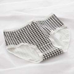 תחתוני נשים חדשות הדפסת חתול ילדה תחתוני אביב קיץ אופנה נוחות תחתוני אמצע מותניים חלקה תחתונים נשיים הלבשה תחתונה