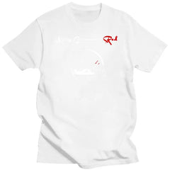 King Crimson Herren-T-Shirt mit rotem Tachometer-Logo, schwarz