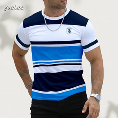 Men's T-Shirt Fashion Breathable Summer Outdoor Men's Clothing 3D Casual Oversized T-Shirt Men Versatile Men's Short Sleeve Tee