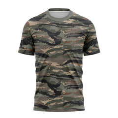 Men Casual Short Sleeve Tactical Military T Shirts Outdoor Camouflage Quick Dry Mesh Breathable Tees Fashion Camo Male Clothing