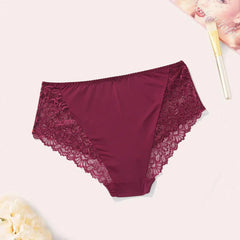 BEAUWEAR Plain Lace Underwear Unlined Thin Panties for Women Plus Size Underpant 0XL 1XL 2XL 3XL 4XL 5XL