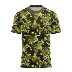 Men Casual Short Sleeve Tactical Military T Shirts Outdoor Camouflage Quick Dry Mesh Breathable Tees Fashion Camo Male Clothing