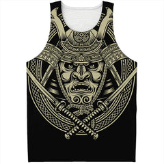 Fashion Japanese Samurai Graphic Mens Tank Tops Summer Trend Streetwear 3D Printed Sleeveless T Shirts Loose Harajuku Kids Vest