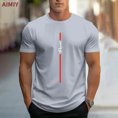 Man T Shirt Casual Oversized Sports Loose Plus Milano Print Clothing Comfortable Shopping Round Neck Short Sleeved T-Shirt Top