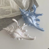 Ocean Shark Claw Clip For Women Conch Hair Claw Clip For Cute Beach Hair Accessories