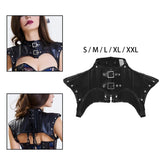 WOMEN'S STEAMPUNK COSTUME ACCESSORIES PU LEATHER SHOULDER SHRUG JACKET Shapewear Short Gothic Shoulder Tops for Women