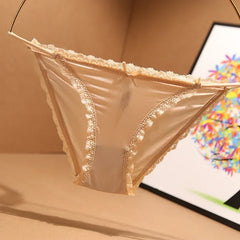 תחתוני נשים סקסיים חלקים תחתוני נשים הלבשה תחתונה לנשימה תחתונים נמוכים מותניים אינטימיים נוחות תחתונים