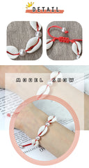 צמידי קרסול צדף לנשים קיץ צמיד יחף חוף אוקיינוס צבעוני קשר מתכוונן בוהמי אביזרי תכשיטי מתנות