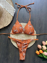 RUOTONSEPT 2024 Neuer sexy Damen-Badeanzug, einfarbiges Bikini-Set, zweiteiliger Triangel-Badeanzug, brasilianischer Bikini