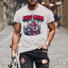 Tshirt for Men Creative Graphic Clothing O-neck Custom Print Graphic T Shirts Streetwear Harajuku Men Clothing