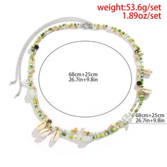 Women Elegant Trendy Summer Beach Vacation Body Jewelry Belly Chains Bohemia Beaded Waist Chain Shell Stone Waistband