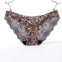 Women's Sexy Lace Panties Seamless Cotton Breathable Briefs Girls Transparent Underpants Plus Size Brand Underwear 1 Piece