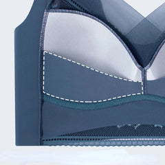 L-6L Damen Push-up-BH, Größe L, nahtlos, aus Eisseide, bügellos, mit Spitze, Sommer-BH, Plus-Size, Top, Dessous, Unterwäsche, 15019