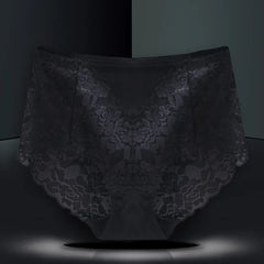 תחתוני נשים בתוספת גודל תחתוני תחרה פרחוניים מותן גבוה גבירותיי תחתונים סקסיים הלבשה תחתונה נשית חלקה תחתונים אינטימיים