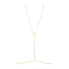 Schlichte und modische Taillenkette aus Edelstahlperlen, Boho-Stil, sexy Accessoires für Strandhochzeiten, BH-Verschluss