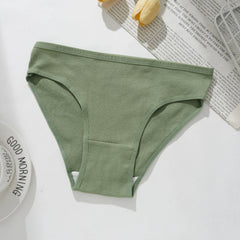 Women's Cotton Striped Underwear Breathable Soft Briefs for Sports & Yoga Comfy Everyday Panties Simple Lingerie Gift for Ladies