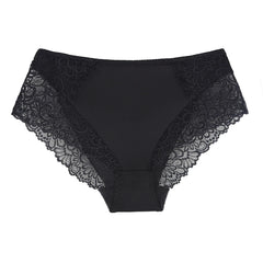 BEAUWEAR Plain Lace Underwear Unlined Thin Panties for Women Plus Size Underpant 0XL 1XL 2XL 3XL 4XL 5XL