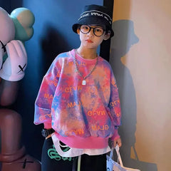 Children's Clothing Boys Spring And Fall New Version Of The Korean Version Fashionable Fashionable Gradient Casual Sweater Boy