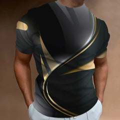 חולצות טי אופנתיות לגברים עם מודפסות תלת מימדיות, בגדי גברים, מעצבי רחוב, שרוולים קצרים, חולצות טי גדולות, יומיומיות, קז'ואל, ספורט