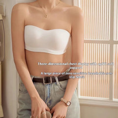 Underwear for Women with Small Bust: Padded, Thin, Strapless, Side-Supporting, Breathable Bandeau, Wrap-Style, Backless Bra