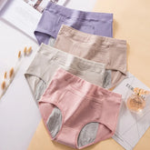 4pcs High-waisted Oversized Physiological Underwear Cotton Underwear WOMEN'S Menstrual Leakproof Safety Sanitary Pants