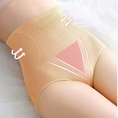 Women's High-waisted Cotton Underwear Hip Lift Belly Tuck Underpants Graphene Antibacterial Panties Seamless Female Briefs