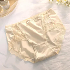 2023 New Underwear for Women Satin Traceless Ice Silk Panties for Lady Breathable Sexy Pure Desire Panties Large Mid Waist M-XXL