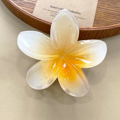 Beach Vacation Bohemia Style Fashion Egg Flower Hair Clips Flower Large Hair Claw Hairpin For Women Girls Accessories