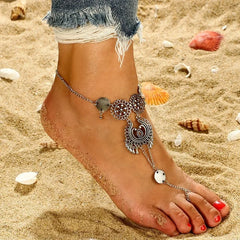 Summer Beach Accessories Feet Jewelry Fashion Simple Sexy Handmade Bead Chains Tassels Toe Foot Bracelet for Women1 Dollar Items
