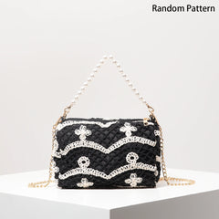 תיקי חוף בוהו לנשים, תיק פנינים, תיק נצרים, תיקי טוטה בסגנון יוקרתי לנשים, בגדי חופשה לנשים, פריטי חובה לטיולים