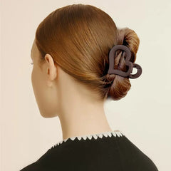 Hochwertige Haaraccessoires aus Acryl im Maillard-Stil für Damen