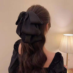 Neue koreanische große Haarspange mit Schleife, Haarclip für Damen, Haarspangen für hohen Pferdeschwanz, Haarschmuck für Mädchen und Frauen
